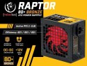 Zasilacz ATX RAPTOR 600W BRONZE 80+,Single Rail, DC-DC