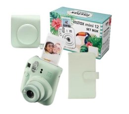 Aparat Instax mini 12 BIG BUNDLE (aparat + etui + album) zielony