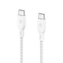 Kabel w oplocie USB-C do USB-C 100W 2m biały