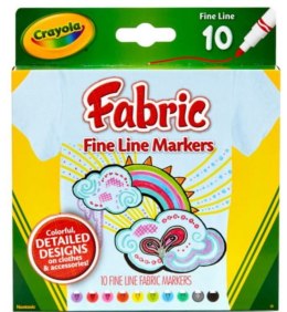 Markery do tkanin Crayola 10 sztuk