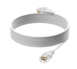 Kabel sieciowy UACC-Cable-Patch-EL-0.15M-W półprzezroczysty, biały 0,15m, Cat6