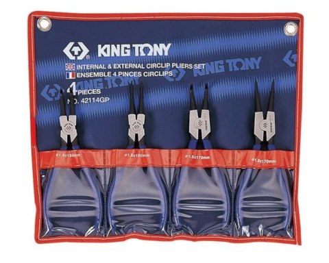 KING TONY SZCZYPCE SEGERA KOMPLET 4 elem. ETUI