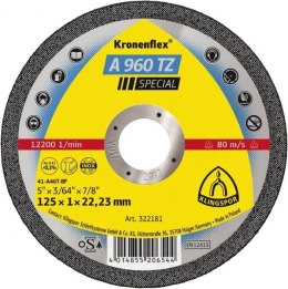 KLINGSPOR TARCZA DO CIĘCIA METALU 125mm x 1,0mm x 22,2mm A960 TZ Special