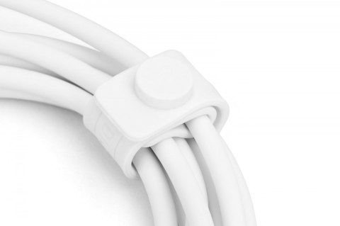 Kabel połączeniowy silikonowy USB-A - USB-C, USB 2.0 60W, 1m Biały