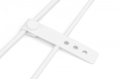 Kabel połączeniowy silikonowy USB-C - USB-C, USB 2.0 60W, 0,5m Biały