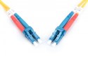 Patchcord FO Singlemode 09/125 OS2 LC-LC duplex 5m Żółty