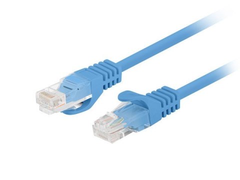 Patchcord kat.6 UTP 0.25M 10-pack fluke passed niebieski