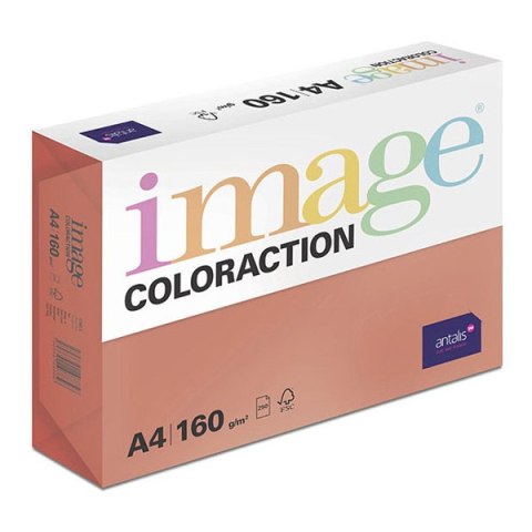 Papier kserograficzny Coloraction, Chile, A4, 160 g/m2, ciemne czerwony, 250 arkusza, nadaje się do druku atramentowego