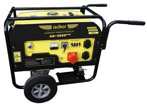 ADLER GENERATOR / AGREGAT PRĄDOTWÓRCZY AD-688S plus 6,8kVA / 6,2 kW / 230/400V