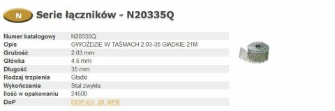 BOSTITCH GWOŹDZIE N55 2,03-55 Q