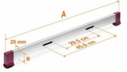 KRAUSE CORDA STABILIZATOR 61,5x20x800mm zakres reg. (305-445 mm)