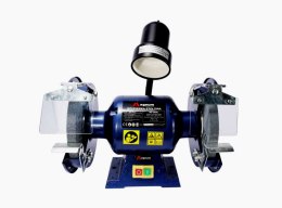 SZLIFIERKA STOŁOWA 200x20x16/550W/230V Z LAMPKĄ MD200AL