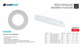 C.WĄŻ SSAWNO-TŁOCZNY DO POMP 19mm x 25mb BEZBARWNY ENERGO-FLEX NA STOJAK