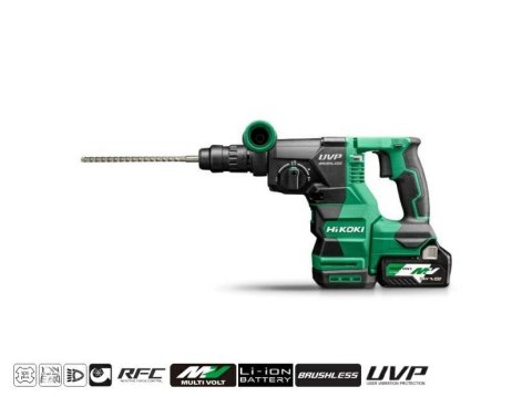 HIKOKI.MŁOT SDS+ 36V DH3628DC WRZ 3,2J 2x2,5Ah MV BL +UCHWYT 13mm HSC