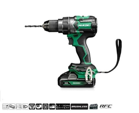 HIKOKI.WKRĘTARKA 18V DS18DC WHZ 140Nm 2x4,0Ah BL HSC