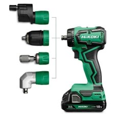 HIKOKI.WKRĘTARKA 18V DS18DDQ WSZ 55Nm 2x5,0Ah BL WYMIENNE GŁOWICE SET HSC