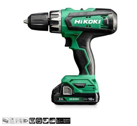 HIKOKI.WKRĘTARKA UD.18V DV18DF WCZ 55Nm 2x2,0Ah WALIZKA