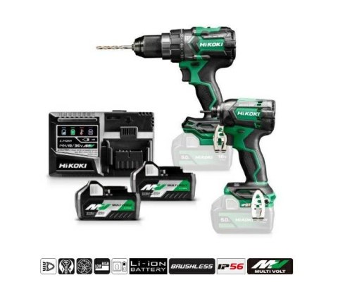 HIKOKI.ZESTAW 18V KC18DC WAZ (DS18DC + WH18DC) 2x5,0Ah HSC