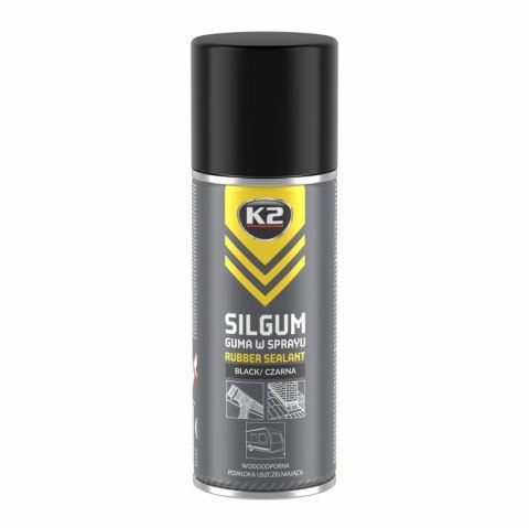 K2 GUMOWA POWŁOKA W SPRAY SILGUM czarny 400 ML