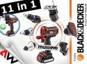 BLACK+DECKER NARZĘDZIE WIELOFUNKCYJNE MULTIEVO MT218KB ZESTAW STARTOWY Z GŁOWICĄ WKRĘTARSKĄ WALIZKA