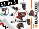 BLACK+DECKER NARZĘDZIE WIELOFUNKCYJNE MULTIEVO MT218KB ZESTAW STARTOWY Z GŁOWICĄ WKRĘTARSKĄ WALIZKA