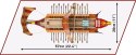 Klocki Imperium Romanum - Okręt wojenny 1810 klocków