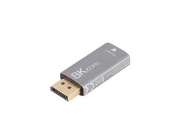 Adapter Lanberg Displayport (M) -> HDMI (F) 8K srebrny