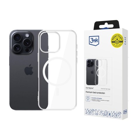 Etui na telefon 3mk do Apple iPhone 16 Pro Max z Mag Safe - przezroczyste Clear MagCase