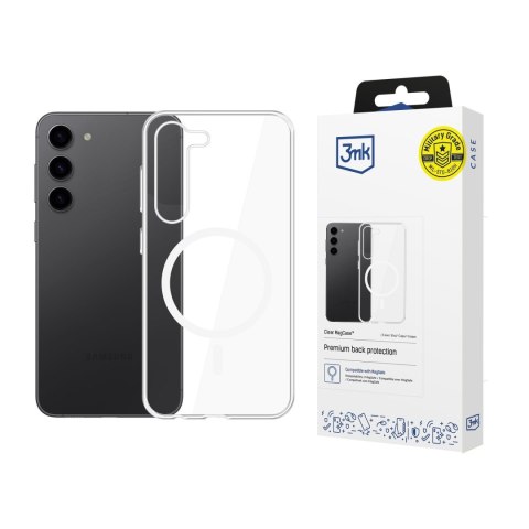 Etui na telefon 3mk do Samsung Galaxy S24 z Mag Safe - przezroczyste Clear MagCase