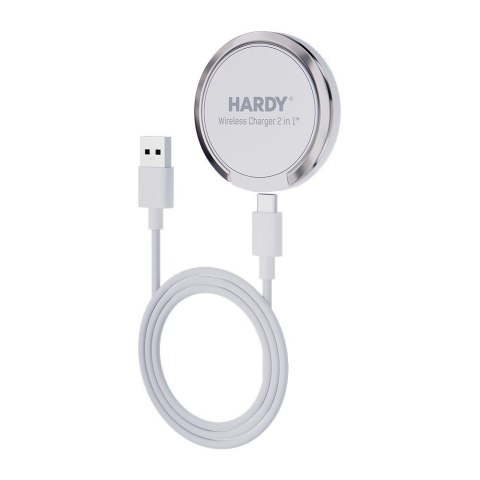 Ładowarka indukcyjna 3mk Hardy Wireless Charger 2in1 15W White