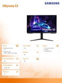 Monitor gamingowy Odyssey G3 27 cali LS27DG300EUXEN