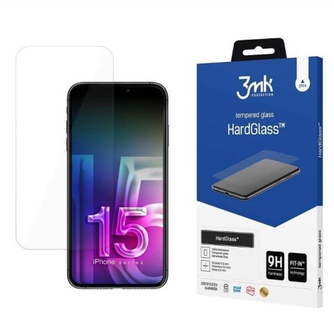 Szkło hartowane do Apple iPhone 15 Pro - 3mk HardGlass