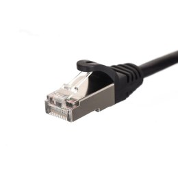 Patchcord RJ45, kat. 6 FTP F/UTP, 0,5m, Netrack, czarny