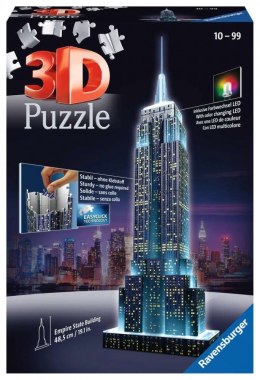 Puzzle 3D Budynki nocą Empire State Building