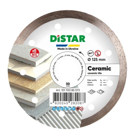 DISTAR TARCZA DIAMENTOWA CERAMIC 115 x 1,4 x 8 x 22,23mm