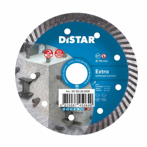 DISTAR TARCZA DIAMENTOWA EXTRA 115 x 2,2 x 22,23mm TURBO