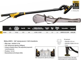 MIRKA SZLIFIERKA DO ŚCIAN LEROS 225mm OSCYLACJA 5mm