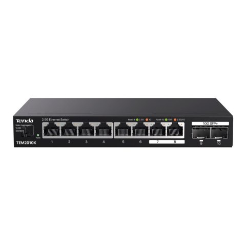 Switch niezarządzalny Tenda TEM2010X 8x2,5GbE 2x10G SFP+