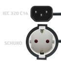 Adapter IEC 320 C14 / SCHUKO | 0.15m