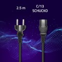 Kabel zasilajcy SCHUKO/C13 | 2.5m