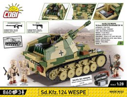 Klocki SD.KFZ.124 Wespe 860 klocków