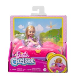 Lalka Barbie Chelsea Misiowy pojazd zestaw z samochodem