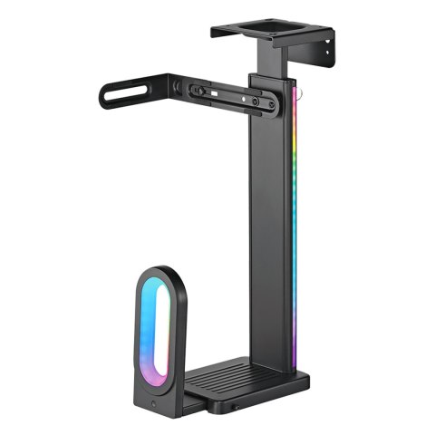 Ultradesk FLANK Uchwyt komputerowy pod blat biurka, RGB