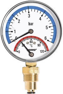 TERMOMANOM.80MM 1/2RADIALNY DO 6BAR 120C