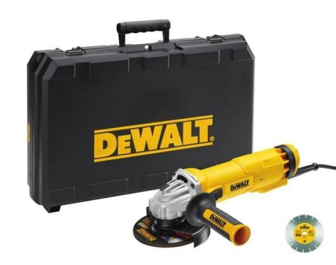 DEWALT SZLIFIERKA KĄTOWA 1200W 125mm WALIZKA + TARCZA DIAMENTOWA DWE4217KD