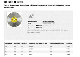 KLINGSPOR TARCZA DIAMENTOWA SEGMENTOWA 125mm x 22,2mm DT300U, BETON