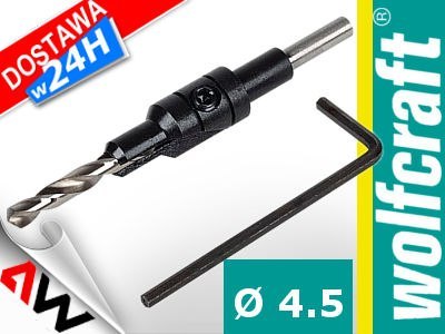 WOLFCRAFT NAWIERTAK Z FAZOWN.7mm KONFIRM Srednica wkręta 5-6mm.