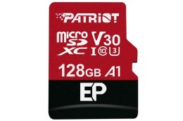 PAMIĘĆ SECUREDIGITAL PATRIOT 128GB MICRO EP SERIES SDXC V30 UP TO 100MBS/80MBS + ADAPTER