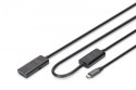 Kabel przedłużający aktywny USB-C - USB-A, USB 3.2 Gen1 5Gbps, 10m