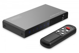 Przełącznik/Switch 4K HDMI 3x1, 60Hz HDCP 2.3, pilot, Czarny